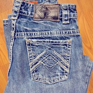 Boys size 12 rock and roll jeans bootcut